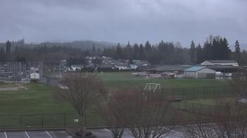 Weather camera view of Granite Falls High School.