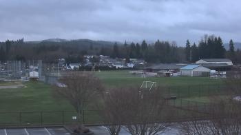 Weather camera view of Granite Falls High School.