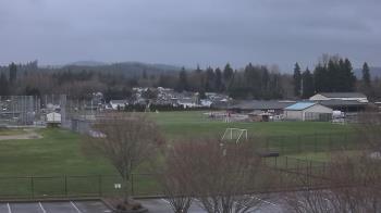 Weather camera view of Granite Falls High School.