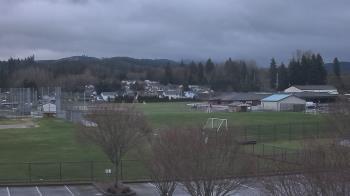 Weather camera view of Granite Falls High School.
