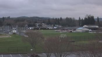 Weather camera view of Granite Falls High School.