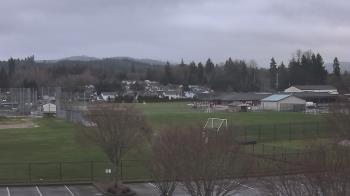 Weather camera view of Granite Falls High School.