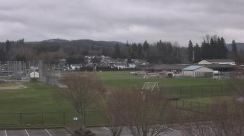 Weather camera view of Granite Falls High School.