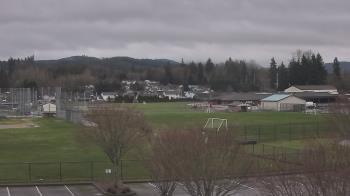 Weather camera view of Granite Falls High School.