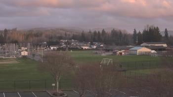 Weather camera view of Granite Falls High School.