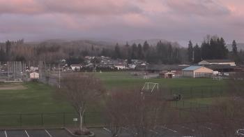 Weather camera view of Granite Falls High School.