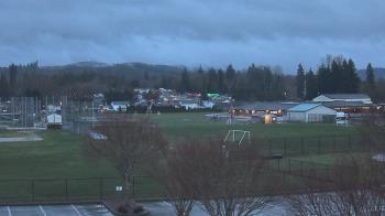 Weather camera view of Granite Falls High School.