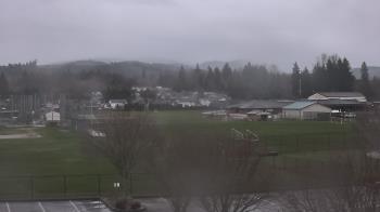 Weather camera view of Granite Falls High School.
