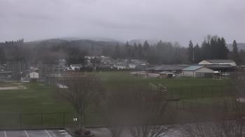 Weather camera view of Granite Falls High School.