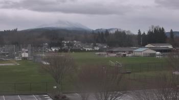 Weather camera view of Granite Falls High School.