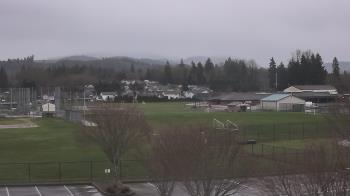 Weather camera view of Granite Falls High School.
