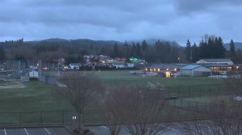 Weather camera view of Granite Falls High School.
