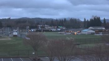 Weather camera view of Granite Falls High School.