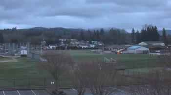 Weather camera view of Granite Falls High School.