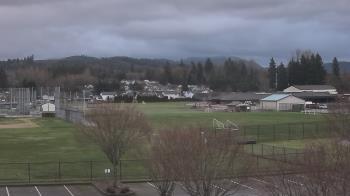 Weather camera view of Granite Falls High School.
