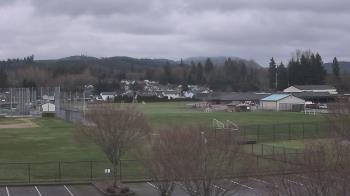 Weather camera view of Granite Falls High School.