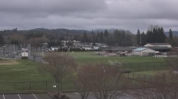 Weather camera view of Granite Falls High School.
