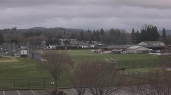 Weather camera view of Granite Falls High School.