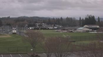 Weather camera view of Granite Falls High School.