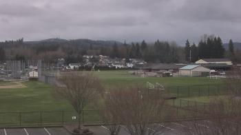Weather camera view of Granite Falls High School.