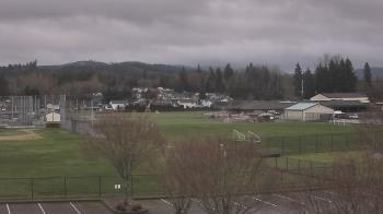 Weather camera view of Granite Falls High School.