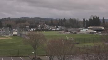 Weather camera view of Granite Falls High School.