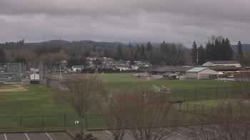 Weather camera view of Granite Falls High School.