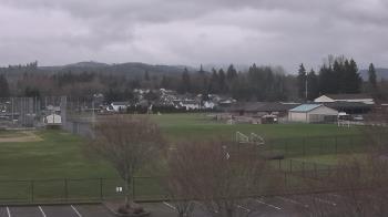 Weather camera view of Granite Falls High School.
