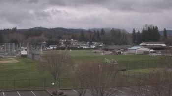 Weather camera view of Granite Falls High School.