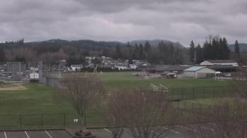 Weather camera view of Granite Falls High School.