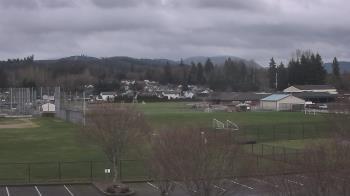 Weather camera view of Granite Falls High School.