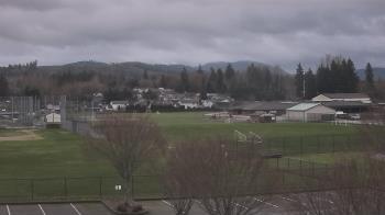 Weather camera view of Granite Falls High School.