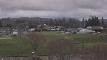 Weather camera view of Granite Falls High School.