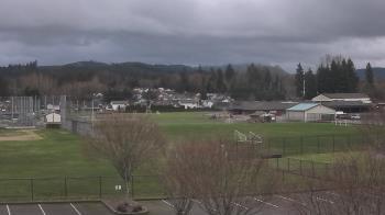 Weather camera view of Granite Falls High School.