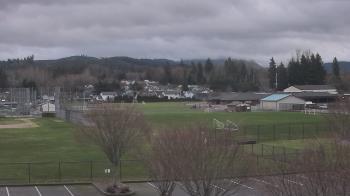Weather camera view of Granite Falls High School.