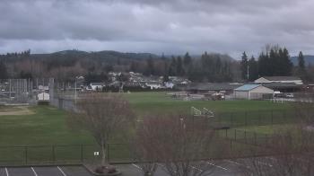 Weather camera view of Granite Falls High School.