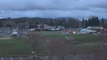 Weather camera view of Granite Falls High School.