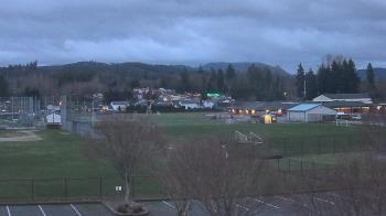 Weather camera view of Granite Falls High School.
