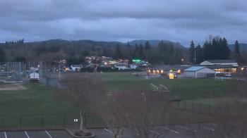 Weather camera view of Granite Falls High School.
