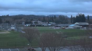 Weather camera view of Granite Falls High School.