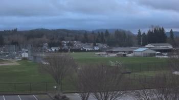 Weather camera view of Granite Falls High School.