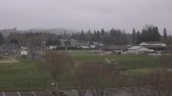 Weather camera view of Granite Falls High School.