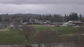 Weather camera view of Granite Falls High School.