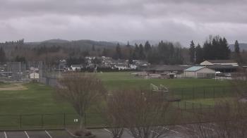 Weather camera view of Granite Falls High School.