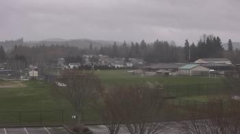 Weather camera view of Granite Falls High School.