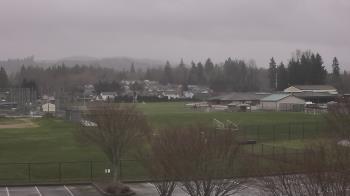 Weather camera view of Granite Falls High School.
