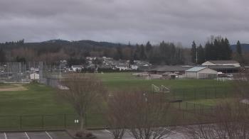 Weather camera view of Granite Falls High School.
