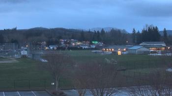 Weather camera view of Granite Falls High School.