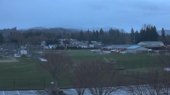 Weather camera view of Granite Falls High School.