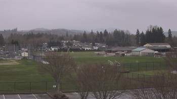 Weather camera view of Granite Falls High School.